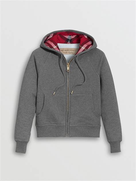 burberry zip front hooded sweatshirt.